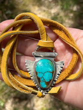 Load image into Gallery viewer, Sterling & Turquoise Arrowhead