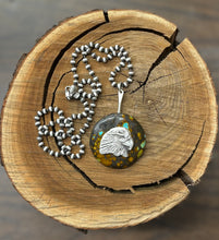 Load image into Gallery viewer, Turquoise Fidget Eagle Necklace