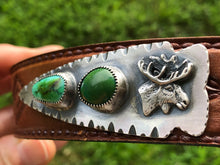 Load image into Gallery viewer, Turquoise Arrowhead Hat Band