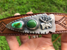 Load image into Gallery viewer, Turquoise Arrowhead Hat Band