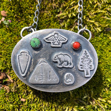 Load image into Gallery viewer, Double-sided Turquoise Pendant