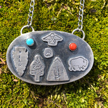 Load image into Gallery viewer, Double-sided Turquoise Pendant