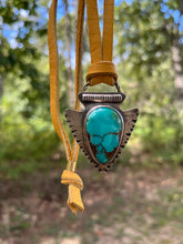 Load image into Gallery viewer, Sterling &amp; Turquoise Arrowhead
