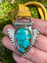 Load image into Gallery viewer, Sterling &amp; Turquoise Arrowhead
