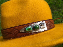 Load image into Gallery viewer, Turquoise Arrowhead Hat Band
