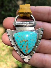 Load image into Gallery viewer, Sterling &amp; Turquoise Arrowhead
