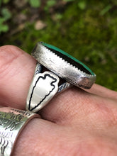 Load image into Gallery viewer, Matte Sterling &amp; Hubei Ring
