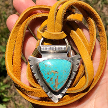 Load image into Gallery viewer, Sterling &amp; Turquoise Arrowhead
