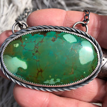 Load image into Gallery viewer, Double-sided Turquoise Pendant
