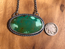 Load image into Gallery viewer, Double-sided Turquoise Pendant
