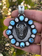 Load image into Gallery viewer, Buffalo &amp; Golden Hills Turquoise Pendant
