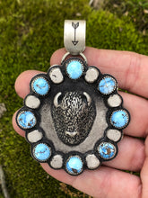 Load image into Gallery viewer, Buffalo &amp; Golden Hills Turquoise Pendant
